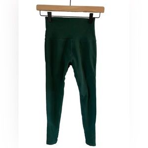 Alphalete High-Waist Leggings in Dark Green